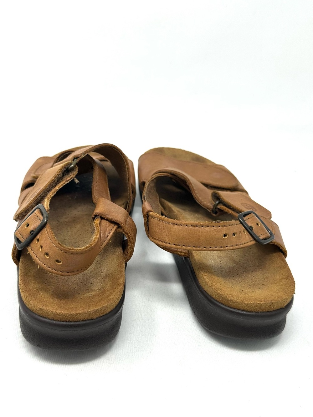 SAS Tripad Comfort Brown Leather Adjustable Strap Sandals Women Sz 7 - Picture 4 of 10
